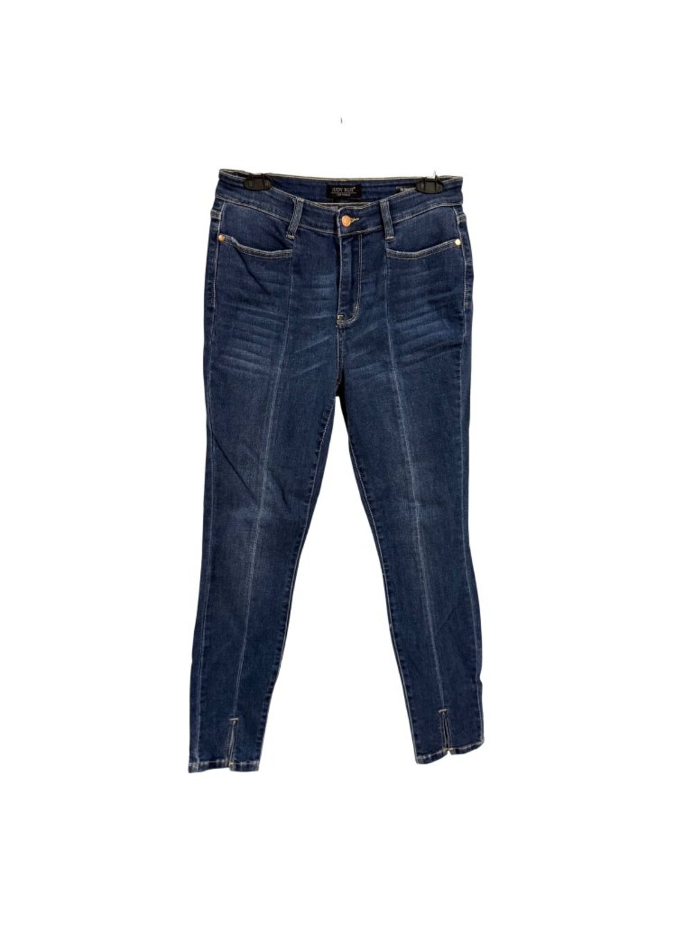 Judy Blue High-Rise Front Seam Detail Front Hem Slits Jeans Skinny Fit Size 7/28